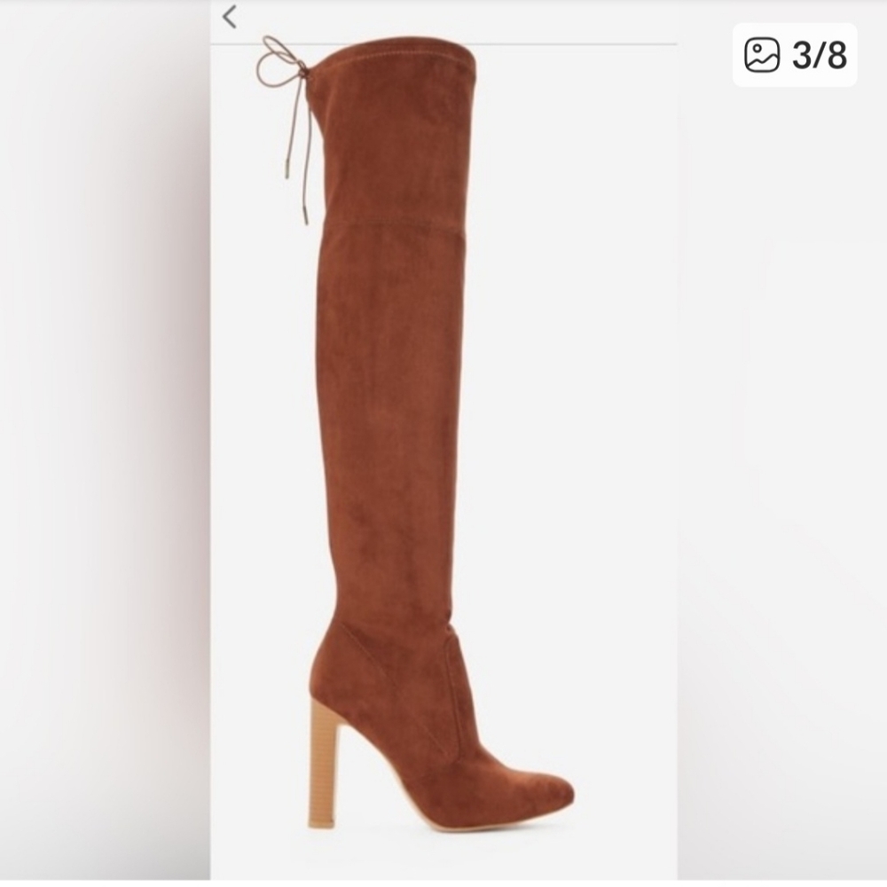 Jesyna JustFab Heeled Boots Over The Knee New In Box
